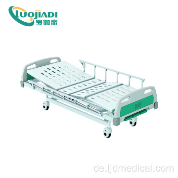 Manuelles medizinisches Bett mit 3 Funktionen und rostfreien Kurbeln
